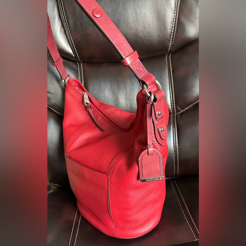 COLE HAAN LARGE Pebbled Leather Hobo Bag - Picture 16 of 16